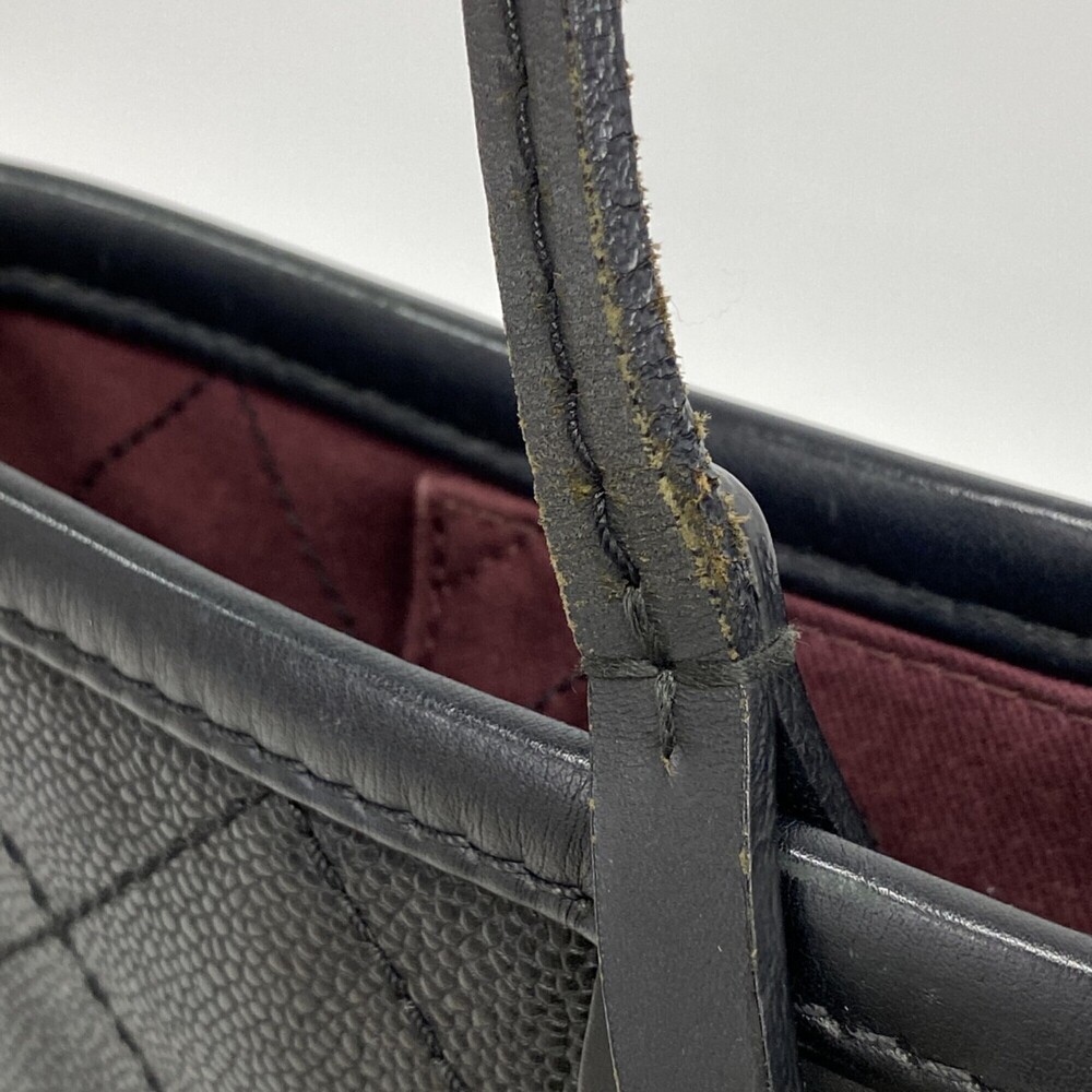 CHANEL Black Caviar Leather Tote Bag - Picture 9 of 10